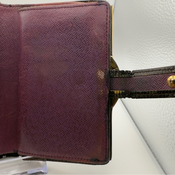 Louis Vuitton Black Epi Leather French Purse Wallet Gold | Women’s | Used | - Picture 7 of 10